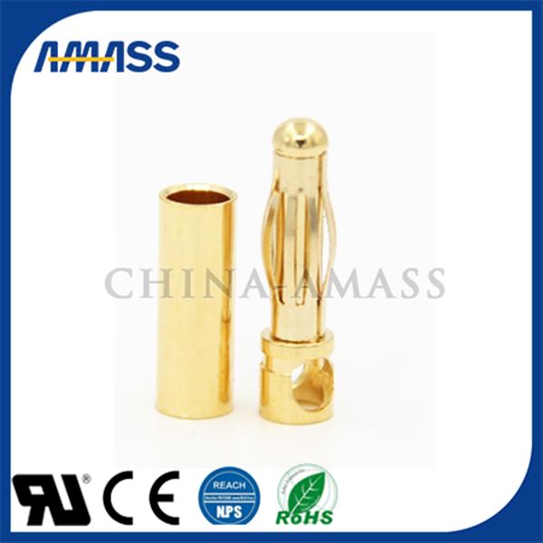 GC4012​ 4 mm ​gold banana connector