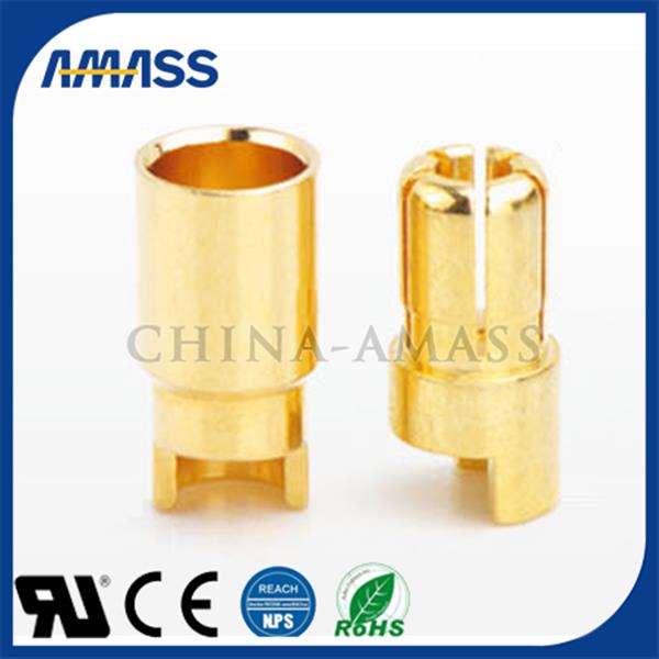 Đầu nối 6mm mạ vàng