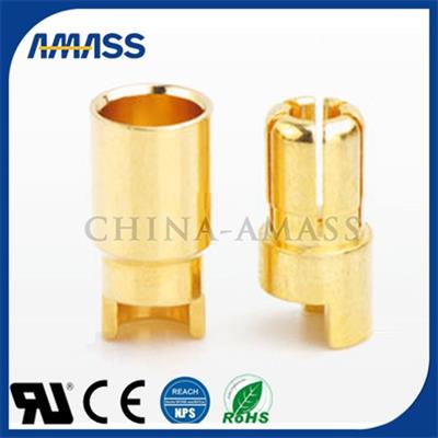 Đầu nối 6mm mạ vàng