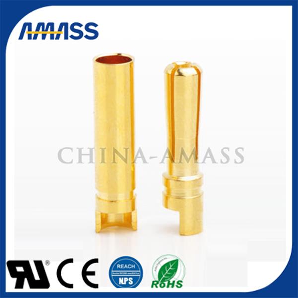 GC4013 4 mm gold banana connector,lithium electric connector plug​